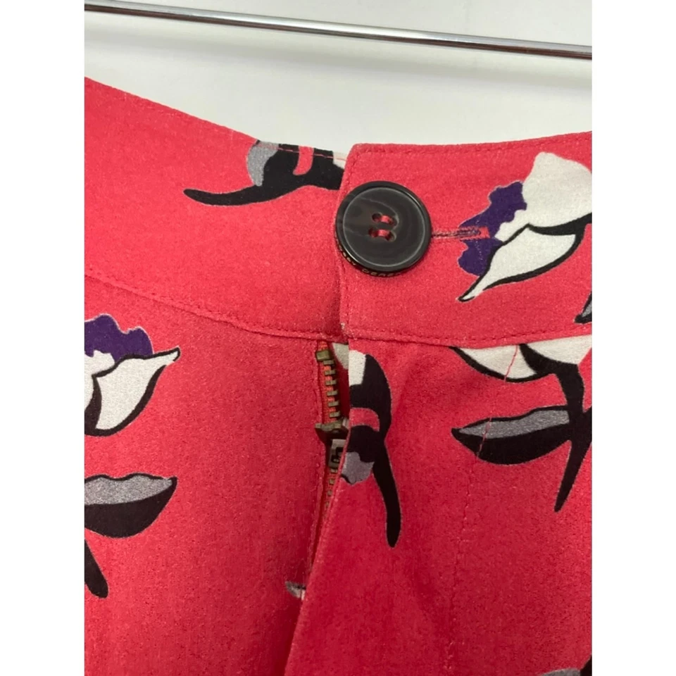Pantalones Derek Lam 10 Crosby Floral Mezcla Seda Pierna Ancha Talla 6 31x26.5 * D100 Foto 4 de 4