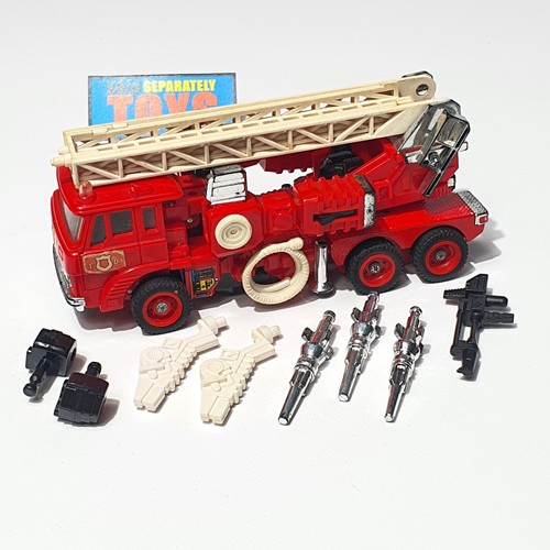 Vtg Transformers G1 INFERNO figure 100% COMPLETE Autobot Cars Hasbro Takara - Picture 3 of 9