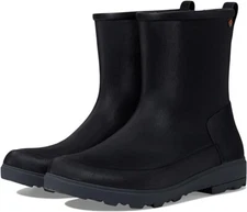 BOGS Holly Jr Mid Rain Boots Black Waterproof Size 6 Big Kid or Women's 7.5