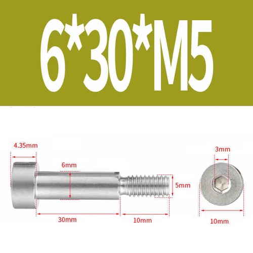 Tornillo de hombro de paso hexagonal interior M2 M2,5 M3 M4 M5 M6 M8 M10 acero inoxidable V2A A2 - Imagen 85 de 169