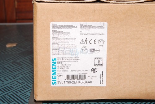 3VL1796-2EH43-0AA0 SIEMENS interruttore automatico VL160X H Icu=70kA 415V AC - Picture 2 of 6