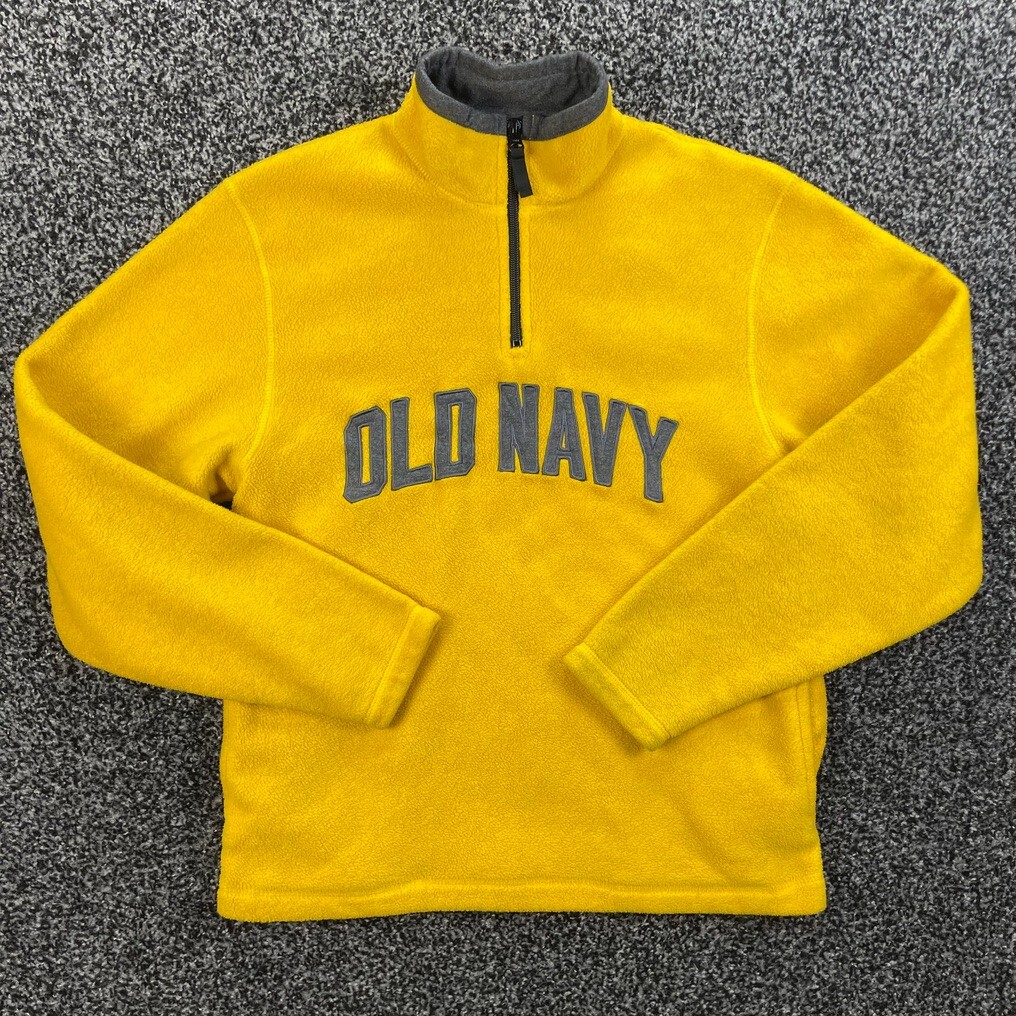 Vintage Y2K Old Navy Quarter Zip Fleece Sweatshirt Adult Size