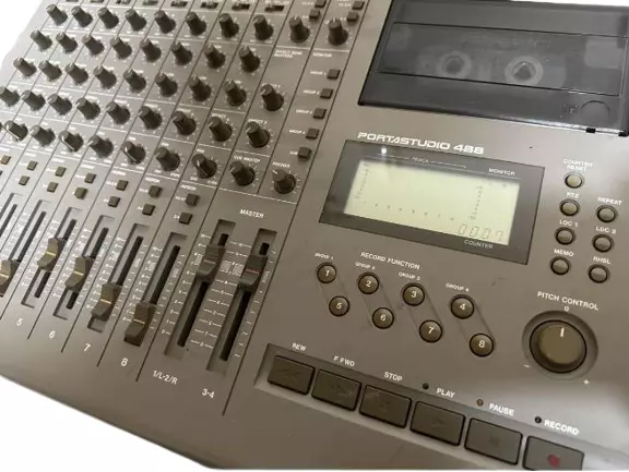 Tascam 488 Portastudio 8-Track Cassette/12-Ch Mixer MTR Very Good