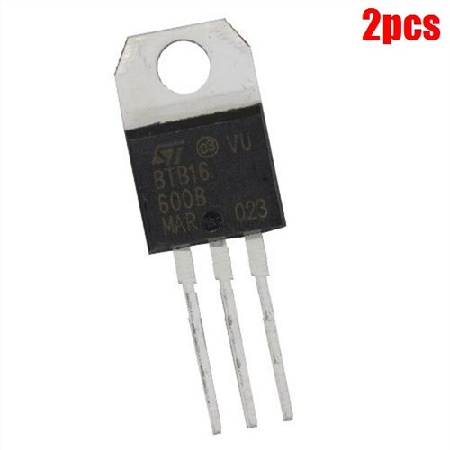 2Pcs BTB16-600B BTB16-600 St TO-220 Triac 600V 16A bb