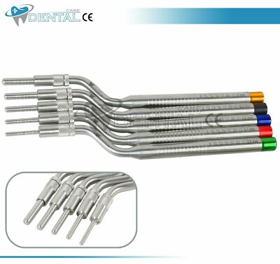 Sinus Lift Osteotomes Set Of 5 Offset Convex Dental Implant Surgical Instrument