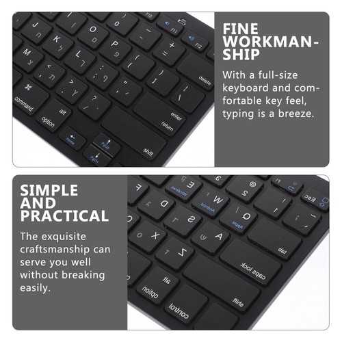 Computer Keyboard Desktop Keyboard Hebrew Language Silent Keyboard - Picture 6 of 12