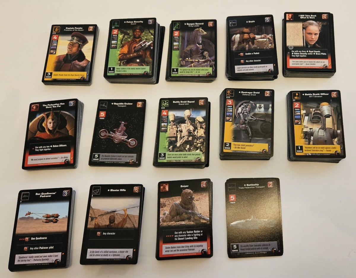 HUGE LOT of STAR WARS YOUNG JEDI Collectible Card Game Over 475+