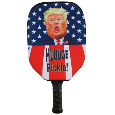 BEEJOS Trump Huge Pickleball Paddle Cover Huge Pickle 2024 Slip On Funny Gift USA Made
