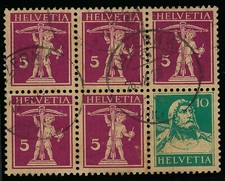 160a, USED BOOKLET PANE, SCOTT $100.00