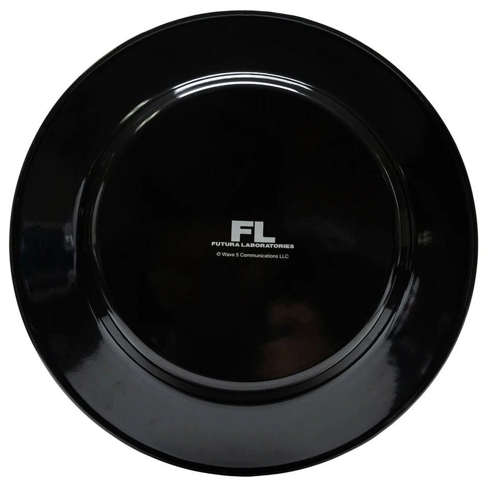 FUTURA 2000 LABORATORIOS ÁTOMO ESMALTE RECUBIERTO PLACA DE METAL (NEGRO) Foto 2 de 3