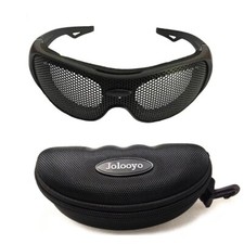 Steel Mesh Anti Fog Impact Resistant Matte Protective Goggles With Box