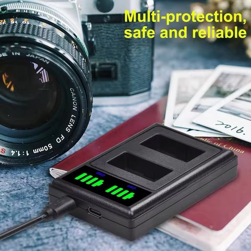 2 NB-10L Battery+Dual Charger For Canon PowerShot G1 X G3 X SX40 HS SX50 SX60 HS - Picture 4 of 6