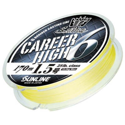 Sunline P.E Ligne X6 Career High 6 Braid 170m P.E 1.5 25lb