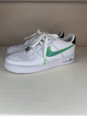 Nike Air Force 1 LV8 1 GS 'White Aquamarine Green' Sz 7y DJ5154-100