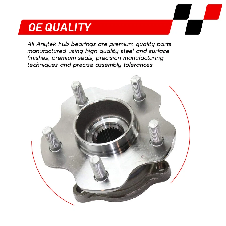 Conjunto de cojinete de cubo de rueda trasera para Infiniti FX35 2003 2004 2005 2006 2007 2008 Foto 4 de 4