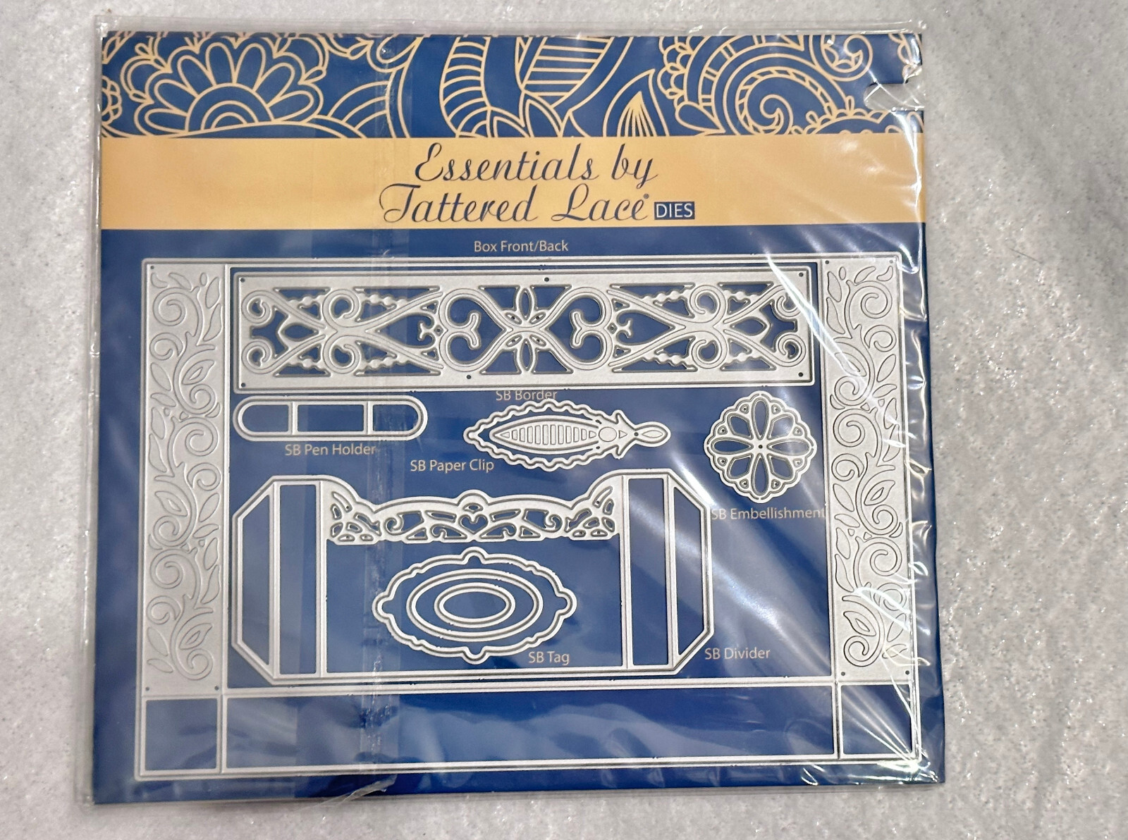 ESSENTIALS by TATTERED LACE DIES STATIONERY BOX by STEPHANIE WEIGHTMAN