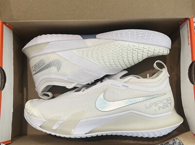 Women s Size 10 Nike React Vapor NXT Hard Court Tennis Shoes White CV0742-100