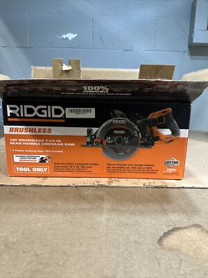 Rigid 18v rear handle Brushless 7-1/4'' Circular Saw open box