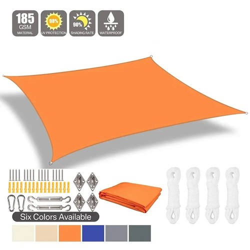 2mx3m Sun Shelter Sunshade Protection Shade Sail Awning Camping Cloth Large - Picture 11 of 42