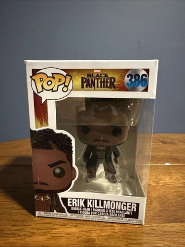 Funko POP Erik Killmonger #386 Vinyl Bobblehead Black Panther New