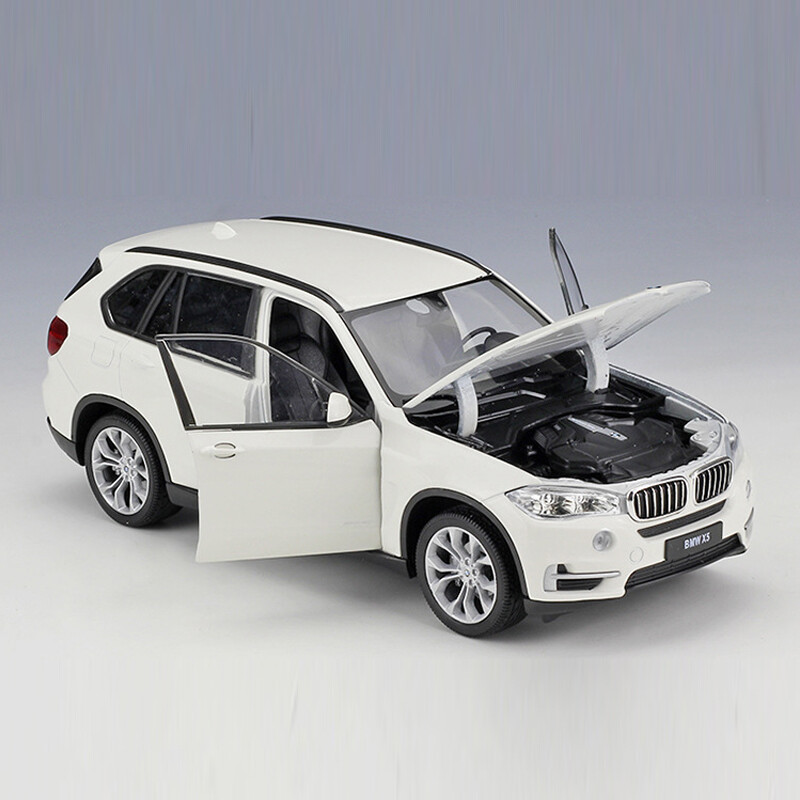 1:24 BMW X5 Model Car Metal Diecast Vehicles Doors Open Turning
