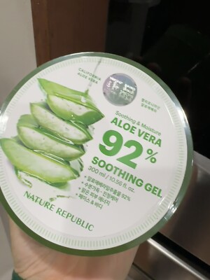 Nature Republic Soothing & Moisture ALOE VERA 92% Soothing Gel 10.56 oz NWT  H1 | eBay