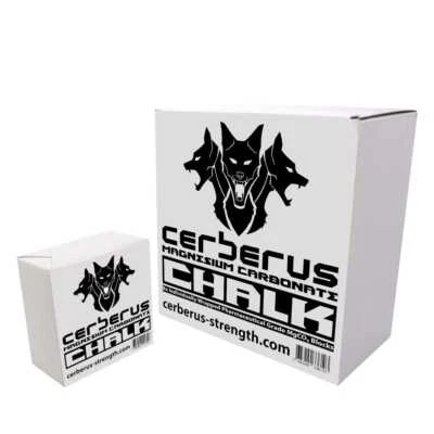 CERBERUS STRENGTH Cerberus Stärke Kreide - reines Magnesiumcarbonat - Einzelblock oder 8er-Pack