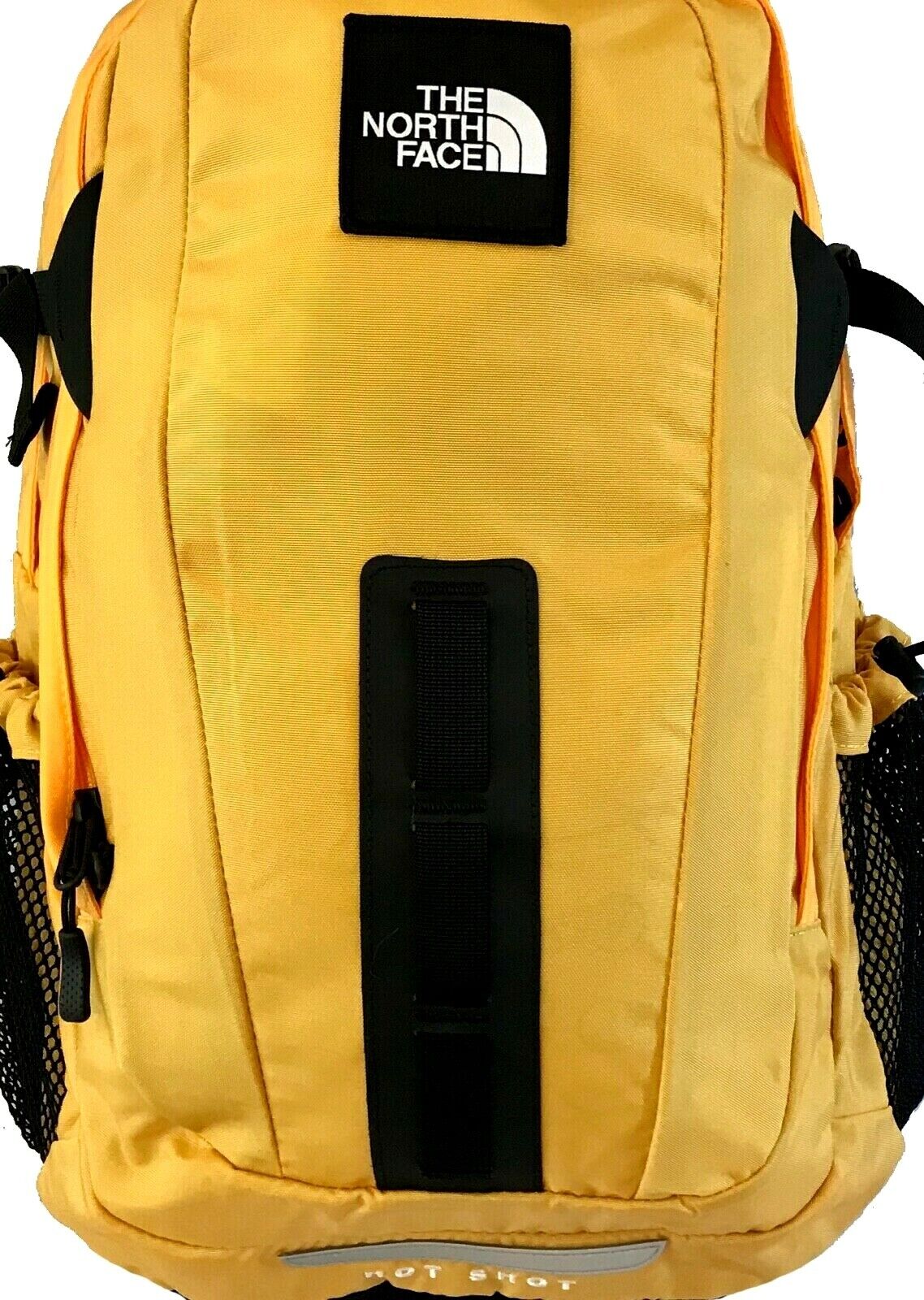 The North Face Hot Shot SE Retro Yellow Backpack With Classic Features