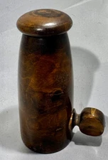 Antique Treenware Hand Crank small Grinder