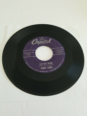 TOMMY SANDS TEENAGE CRUSH/ HEP DEE HOOTIE  7'' 45 RPM ORIGINAL GOOD+ TESTED 