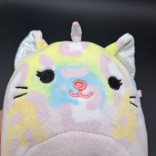 Peluche Kellytoy Squishmallow Soraya 8" rosa pastello gatto unicorno - Foto 3 di 11