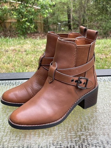leather ankle boots ebay