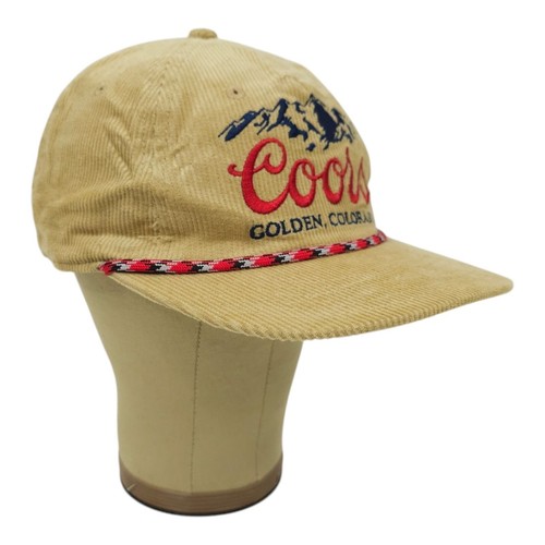 Coors Banquet Golden Colorado Corduroy Rope Snapback Cap Baseball Embroidered - Picture 3 of 13