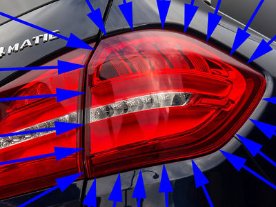 MERCEDES-BENZ GLS-CLASS RIGHT TAIL LIGHT REAR LED LAMP GLS550 GLS450 GENUINE OE