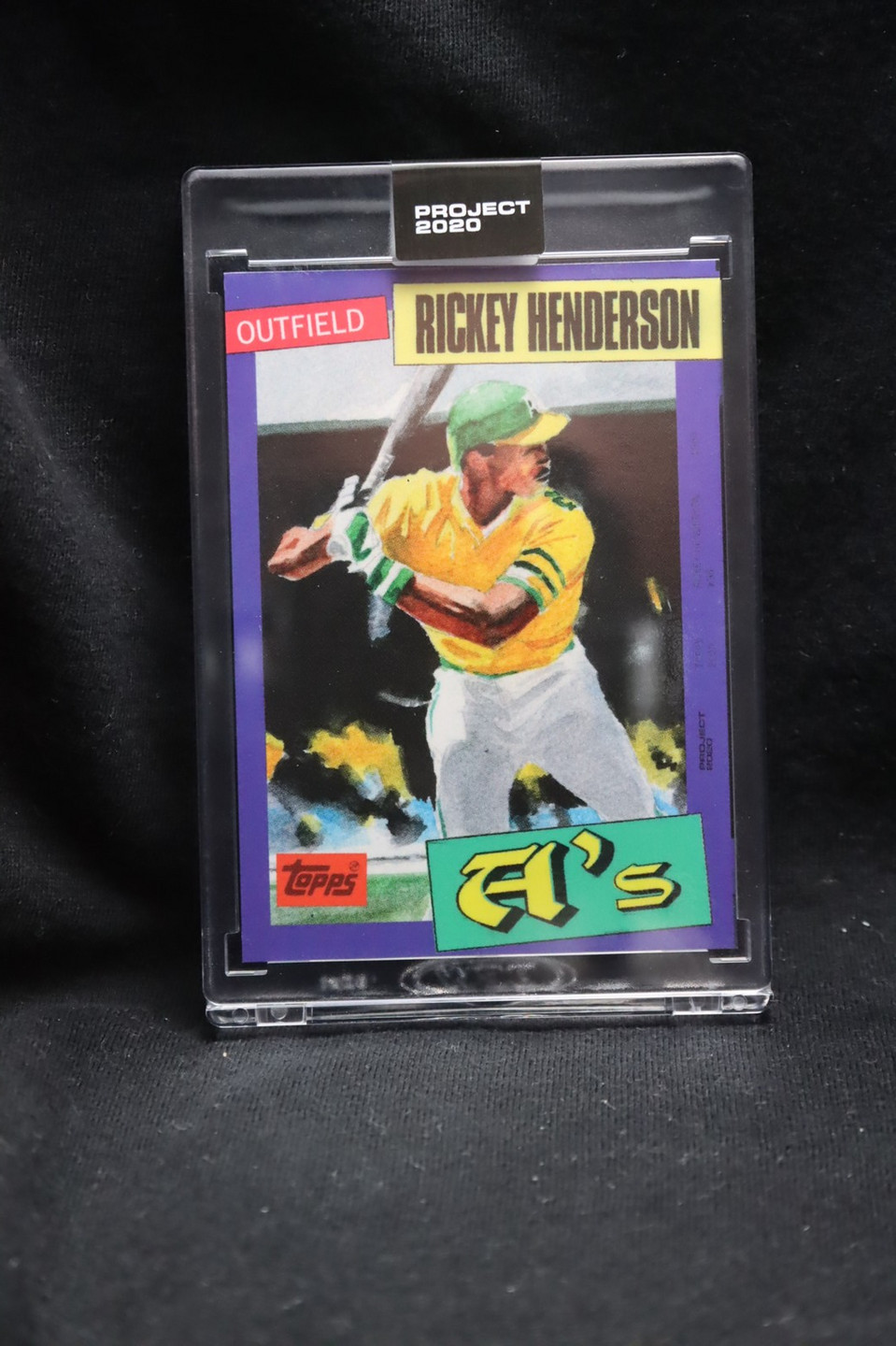 Rickey Henderson 123 2020 Topps Project 2020 by Jacob Rochester PR: 4,966