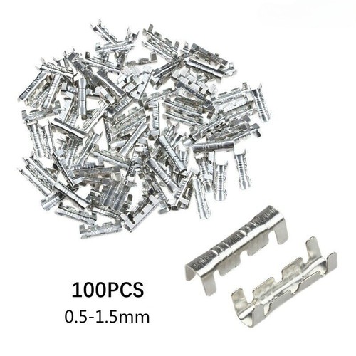 200x Crimp Kabelverbinder Klemme unisoliert blank Messing Stoßverbinder Auto Car - Bild 14 von 16