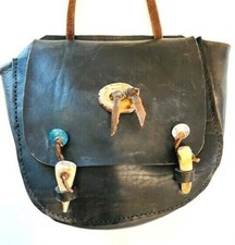 Mountain Man Possibles Bag, Heavy Duty Harness Grade Leather, Saddle Bag Style