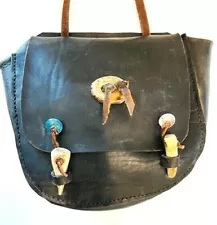 Mountain Man Possibles Bag, Heavy Duty Harness Grade Leather, Saddle Bag Style 