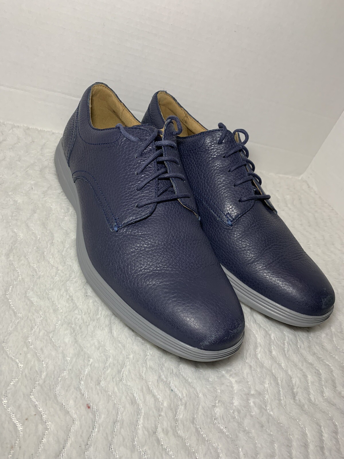 SAOLA Cole Haan Grand Tour Plain Oxford Mens Dress Shoes Blue Size 8.5M C26677
