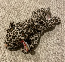 *Brand New* RARE Ty Beanie Babies Freckles The Leopard - Stinky Tush Tag Error!!