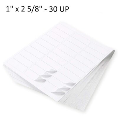 Premium Shipping Address Labels 1'' X 2-5/8'' 30 Per Sheet 30UP Amazon FBA