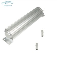 Dual Pass Aluminum Finned Transmission Oil Cooler 12 For Universal Fitment Dual Pass Aluminum Finned Transmission Oil Cooler 12 For Universal Fitment