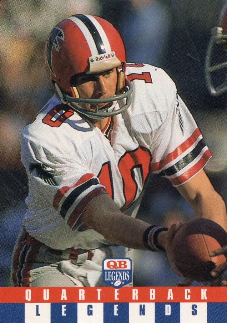 1991 QUARTERBACK LEGENDS FOOTBALL CARD #2 - STEVE BARTKOWSKI - ATLANTA FALCONS
