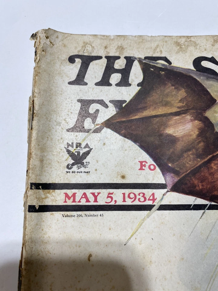 THE SATURDAY EVENING POST May 5, 1934 - Flower Chidren. Ellen Pyle Full Magazine - Image 2 of 3