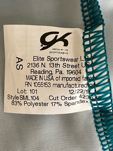 Girl Size AS Gymnastics Leotard Size ASGk elite - Picture 8 of 10