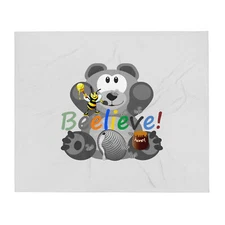 Beelieve Honey Inspirational Throw Blanket