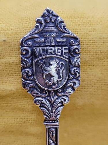 De colección. Noruega Norge T.K.60 GR. Demitasse, cuchara de 4 1/2", usada - Imagen 2 de 8