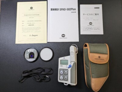KONICA MINOLTA SPAD-502 Plus Digital Chlorophyll Meter new from Japan