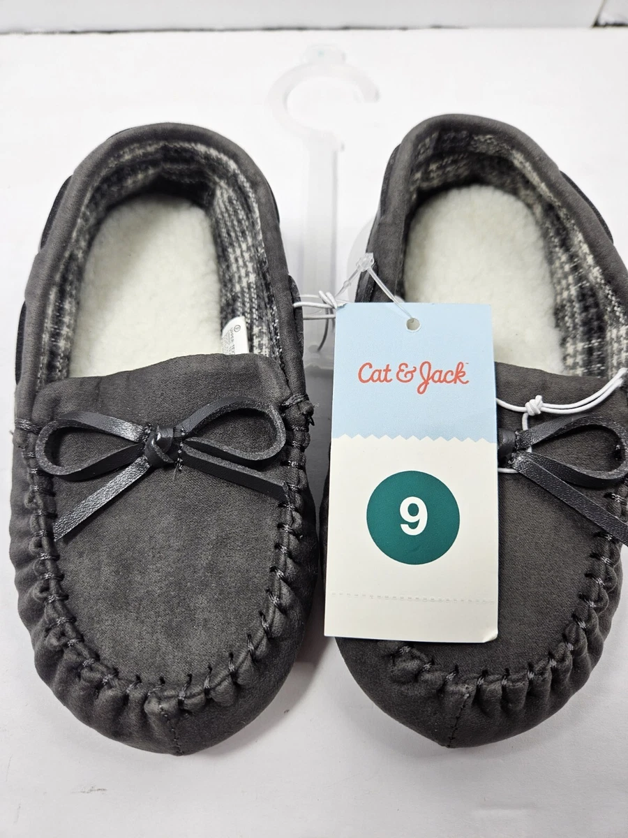 Toddler moccasin top slippers boy