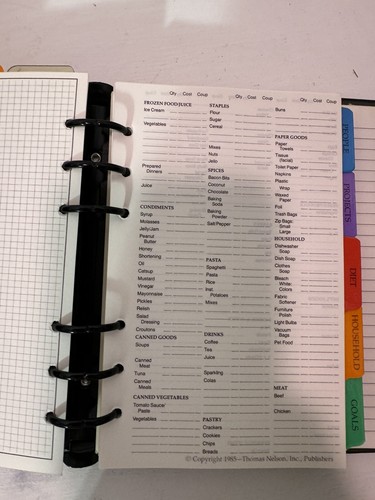 Time Maker II DELUXE EDITION 1985 Thomas Nelson Publishers Organizer Planner - Foto 12 di 24